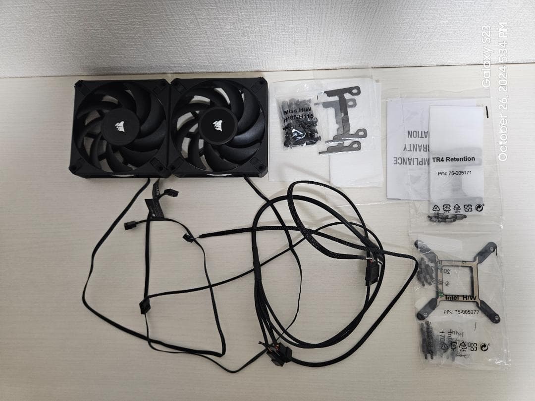 PC用ファン・クーラー Corsair iCUE H100i RGB Elite 240mm