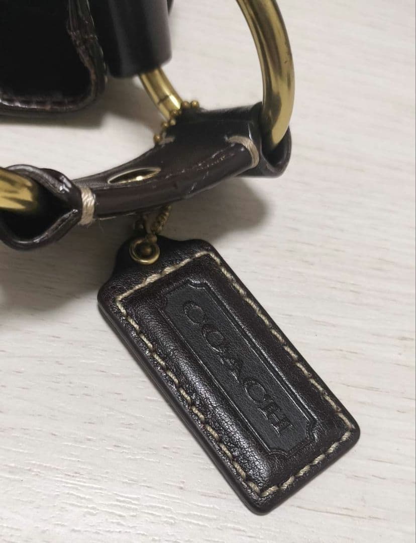 美品 COACH コーチ ショルダーバッグ ベージュ/ブラウン