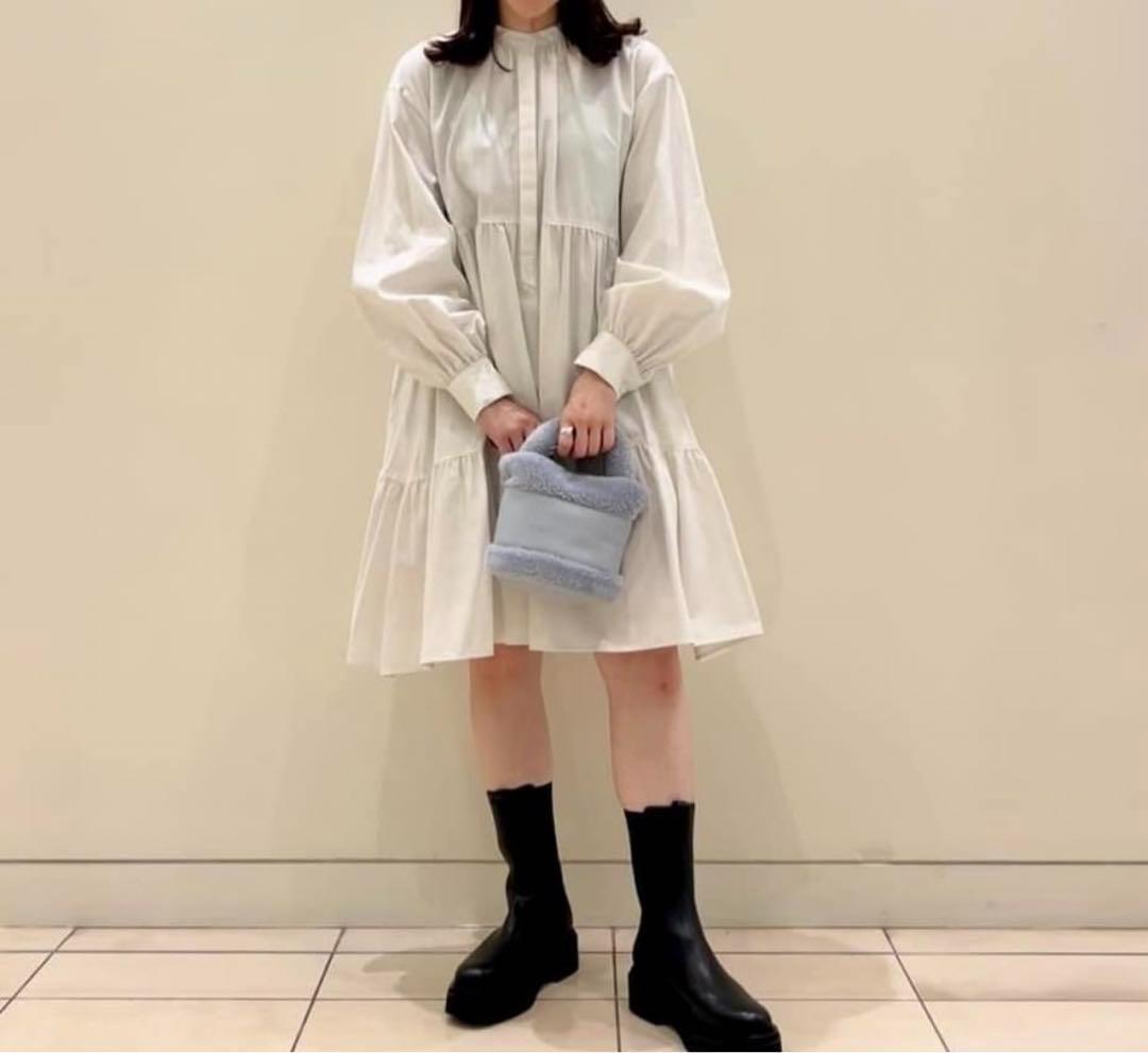 美品 ユナイテッドアローズ TOKYO 2,8万円 ティアードワンピース 529