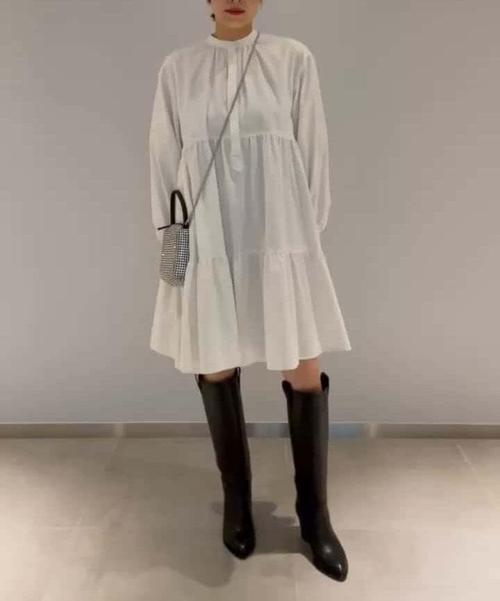 美品 ユナイテッドアローズ TOKYO 2,8万円 ティアードワンピース 529