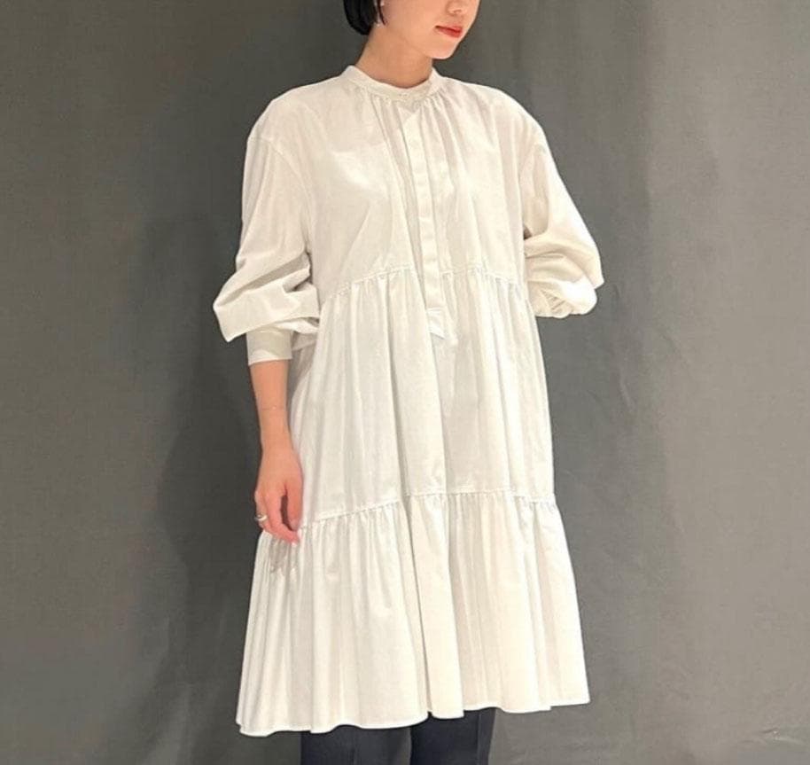 美品 ユナイテッドアローズ TOKYO 2,8万円 ティアードワンピース 529