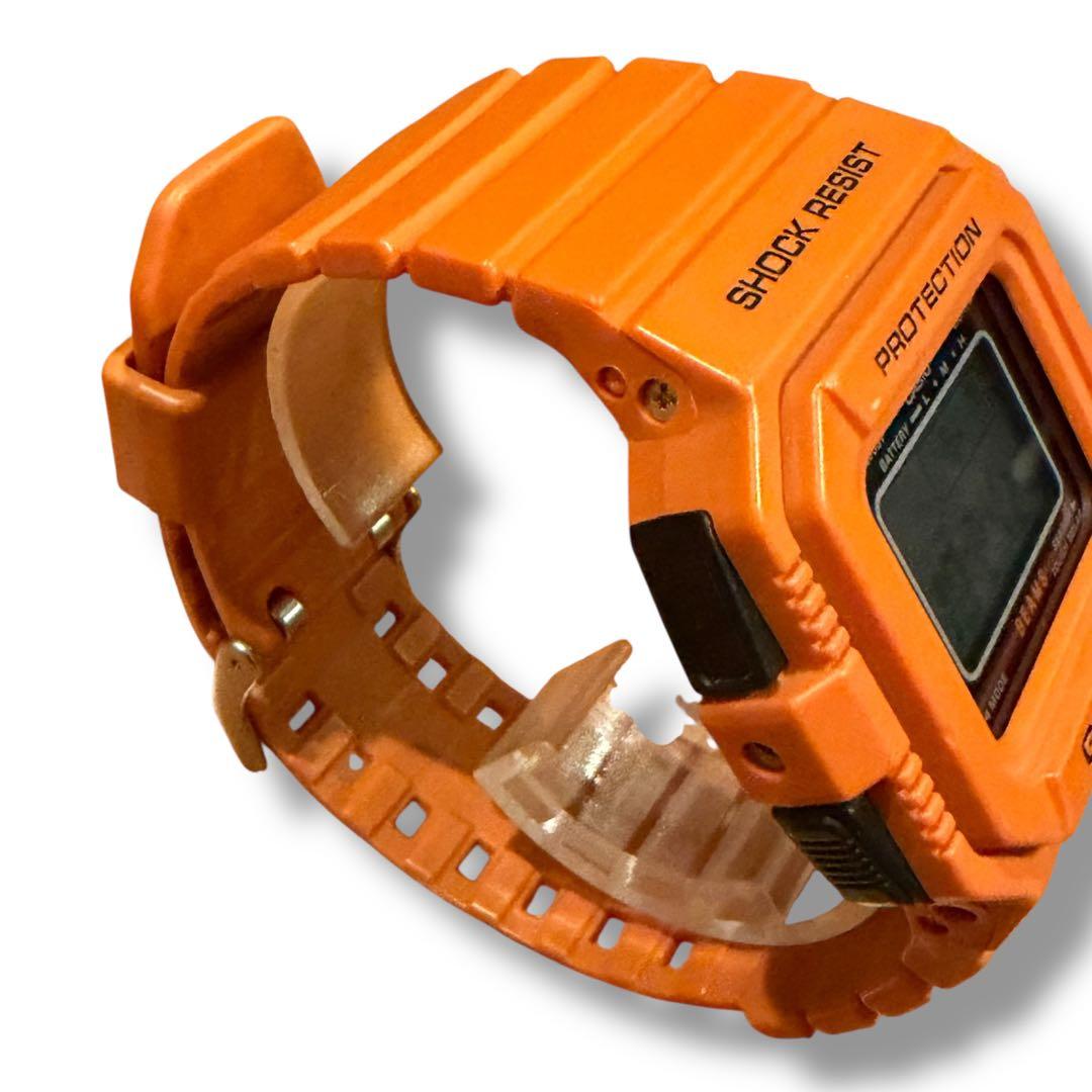 BEAMS×G-SHOCK G-5500BE デジタル腕時計 オレンジ