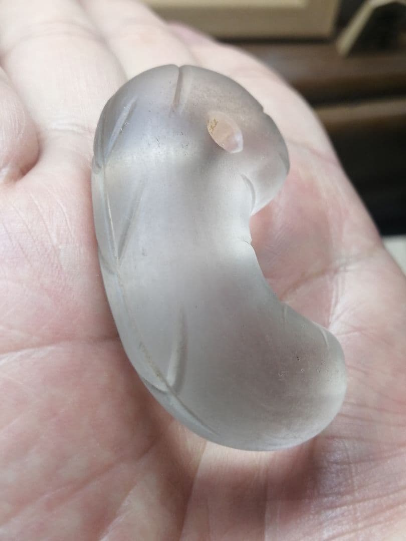 ★【ジャッキー】古墳期『古代水晶勾玉』出土品　大型勾玉5.7cm儀式勾玉