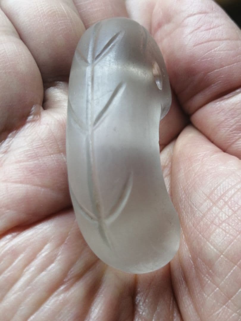 ★【ジャッキー】古墳期『古代水晶勾玉』出土品　大型勾玉5.7cm儀式勾玉