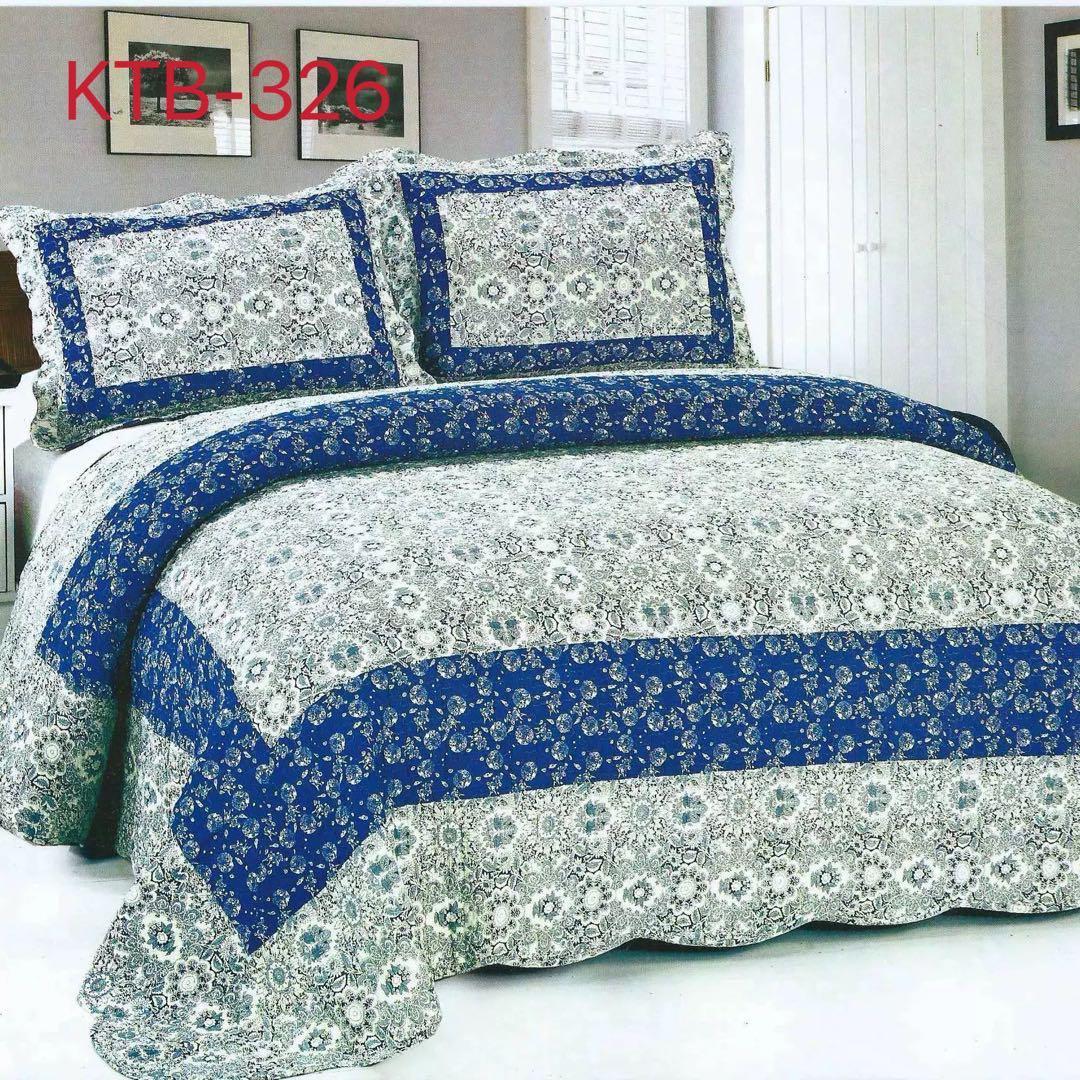 キルトベッドカバー3点セット綿マルチカバー キルティング 1126