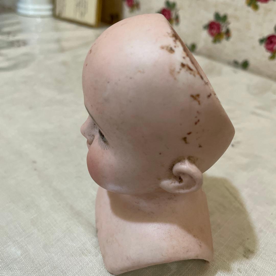 677イギリス買い付ビスクドールヘッド 小型 2個セット、ドイツ