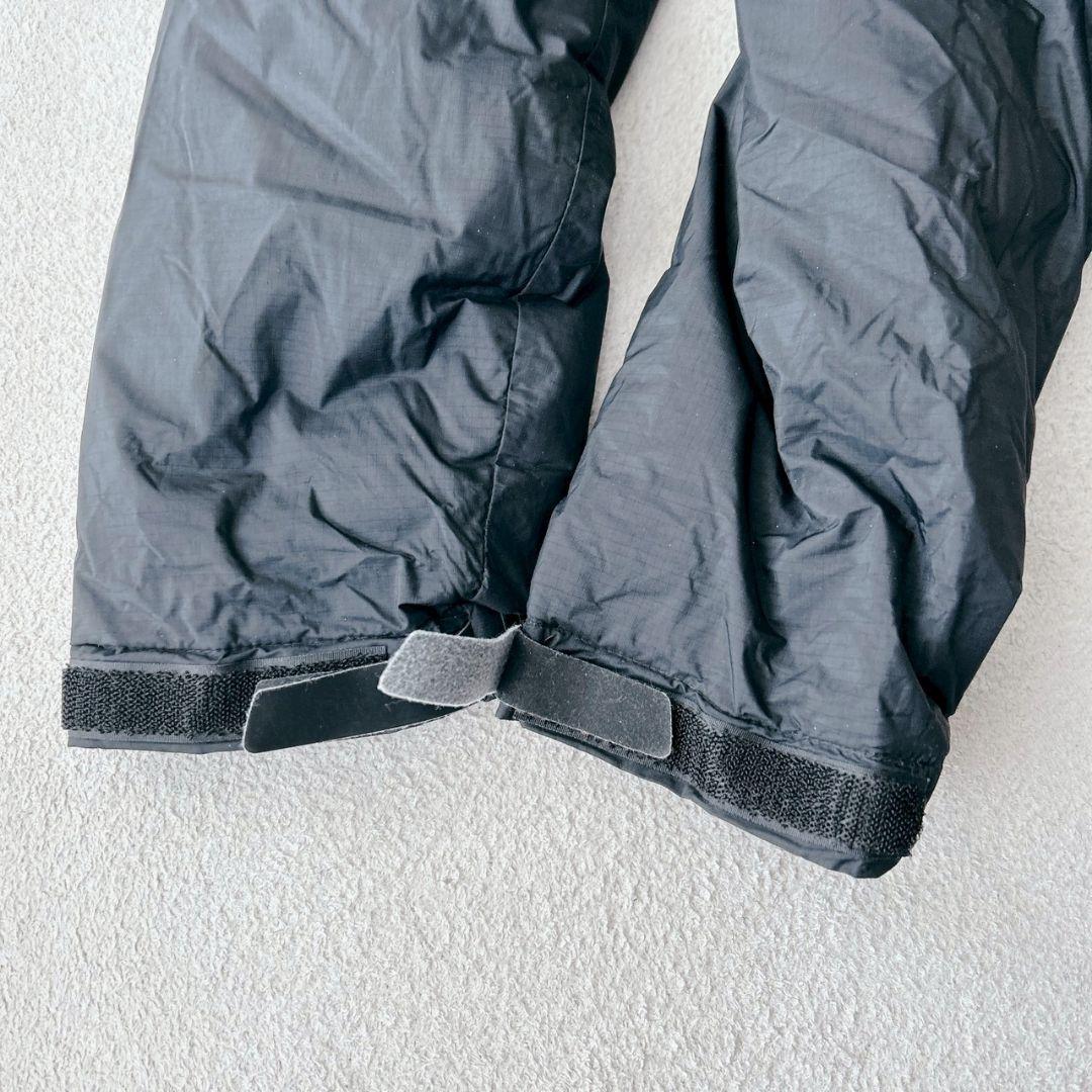 現行 NANGA ナンガ オーロラダウンジャケット フード ブラック 胸ロゴ 黒