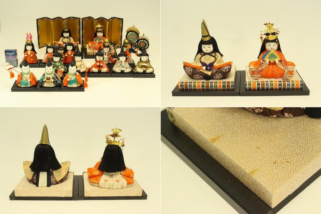 雛司 光陽 豆雛 木目込人形 揃い(A982)