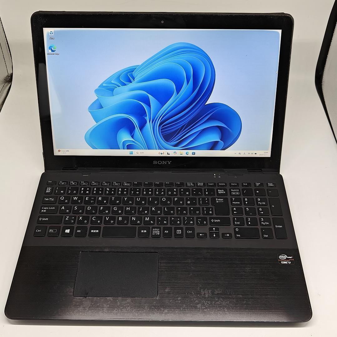 【VAIO】SVF 爆速i7 新品SSD256GB 8GB ブラックノートPC