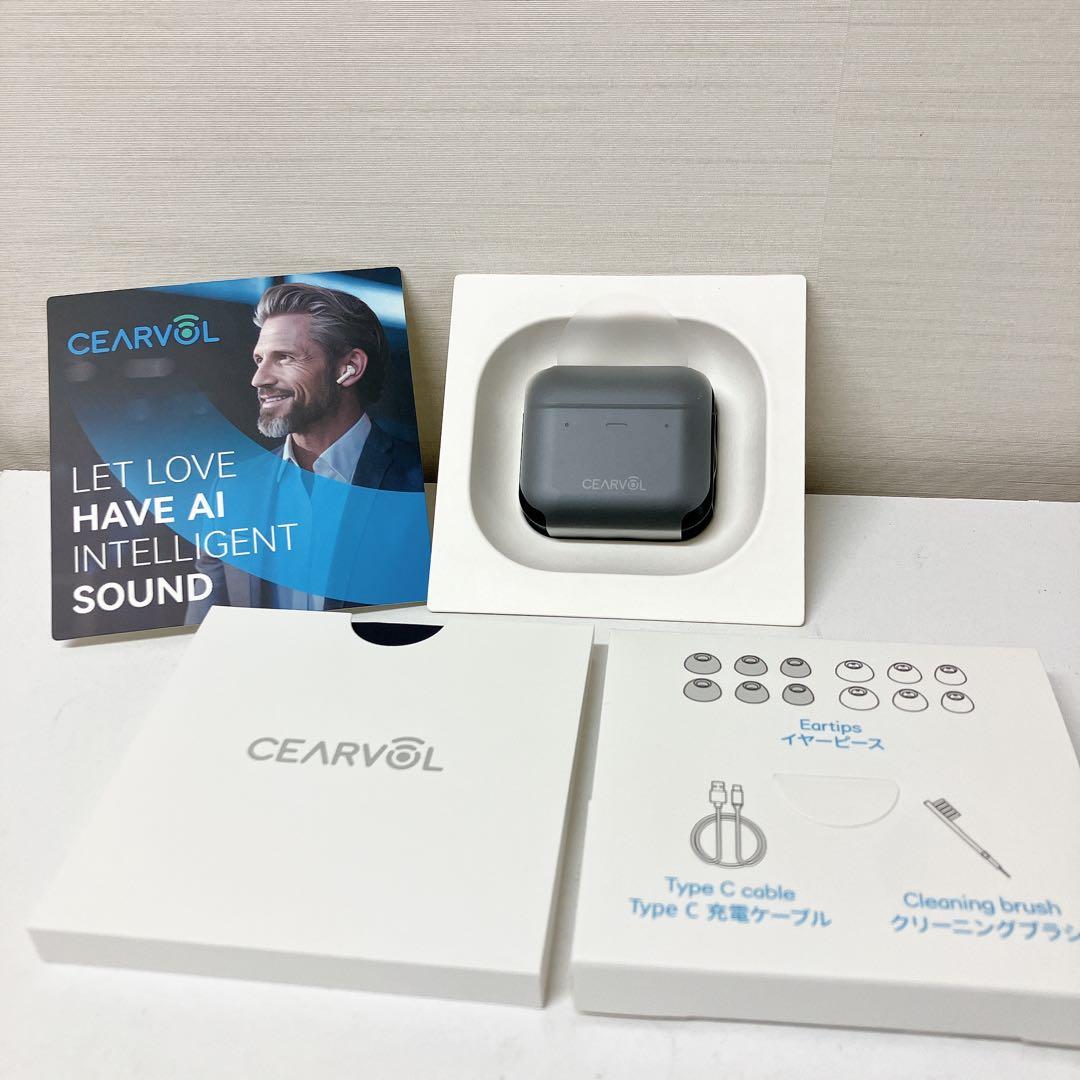 Cearvol 集音器 Bluetooth5.3 高齢者 36時間使用　イヤホン