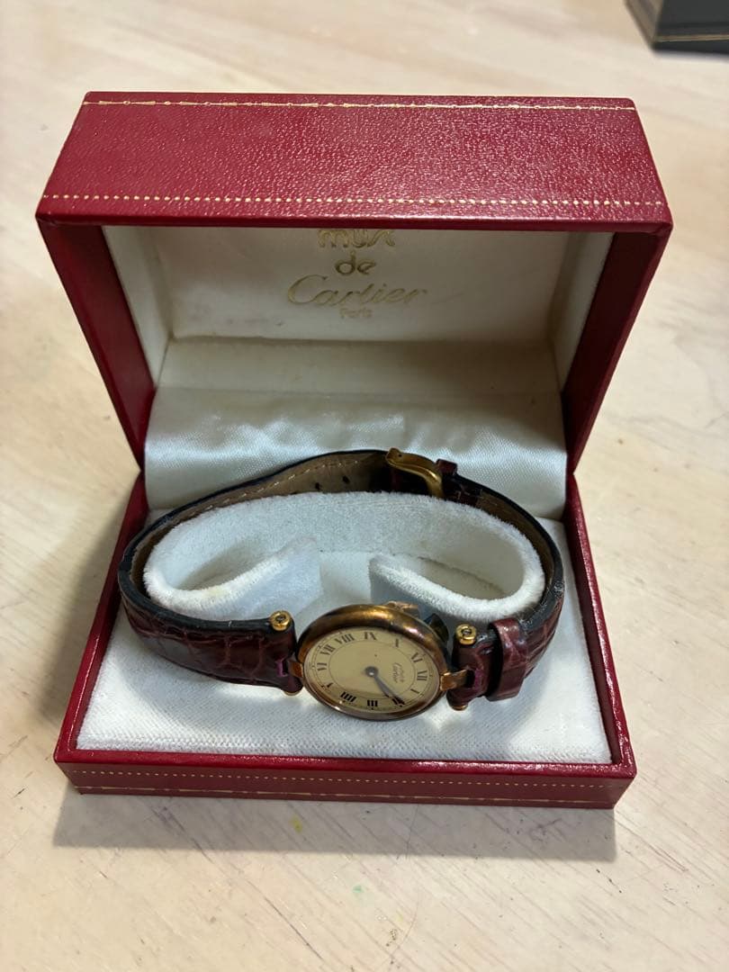 カルティエ マスト ヴァンドーム ヴェルメイユ 腕時計 ゴールド (ジャンク品）