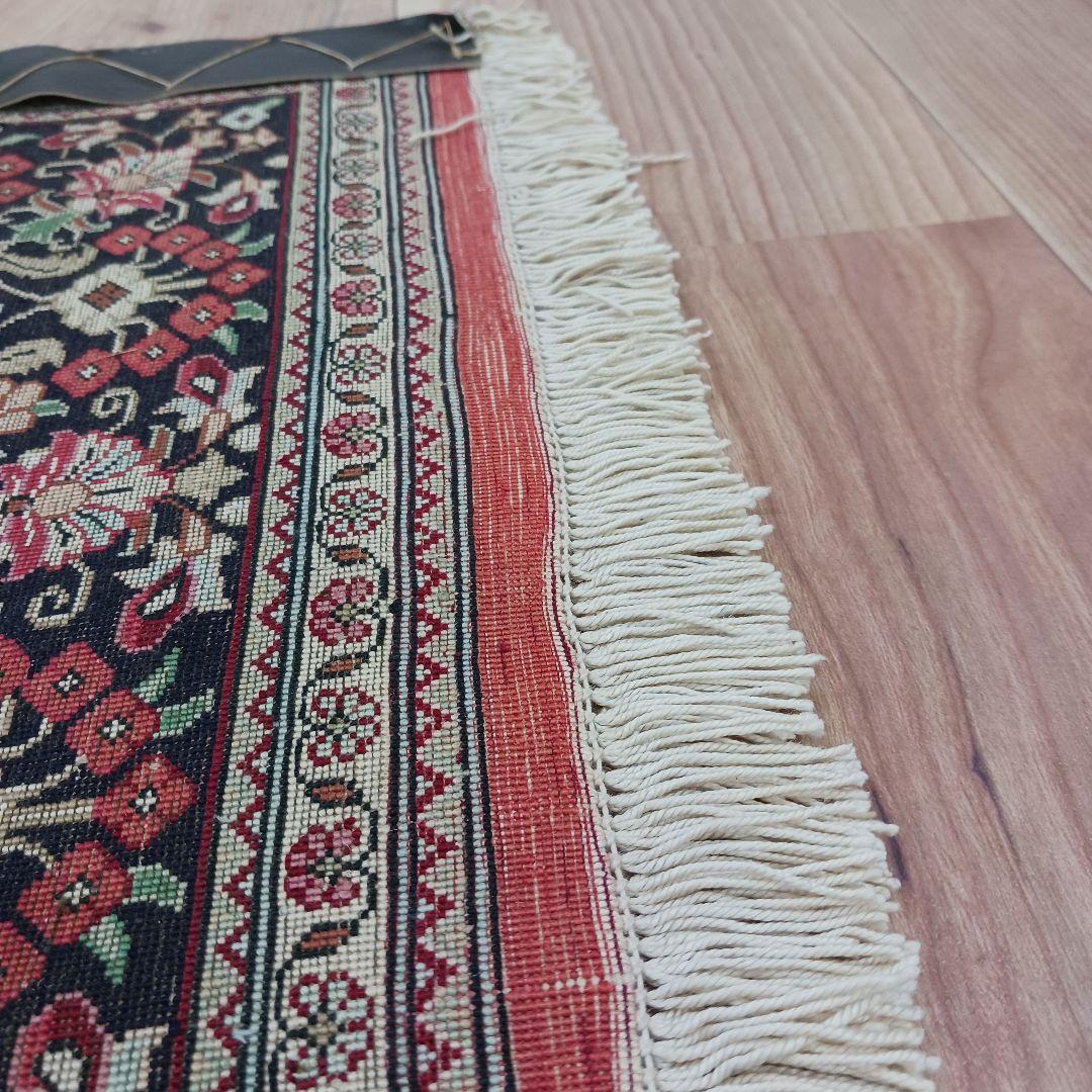 専用Y3007 高級ペルシャ絨毯 クム産 シルク 手織81万ノット147×98㎝