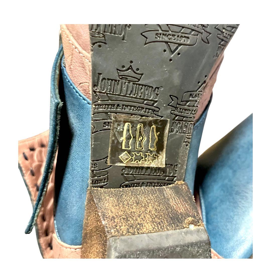 希少✨John Fluevog パイソン型押　アンクルブーツ　8.5 ギャルソン