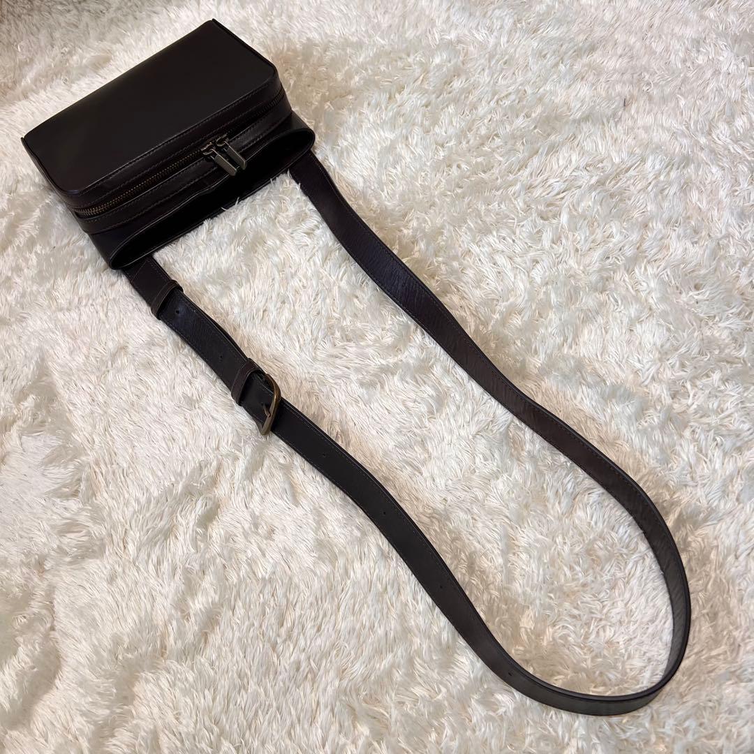 マザーハウス アンティークソラ2 ダークブラウン　ショルダーバッグ　ボディバッグ