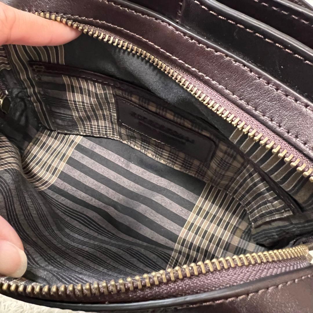 マザーハウス アンティークソラ2 ダークブラウン　ショルダーバッグ　ボディバッグ