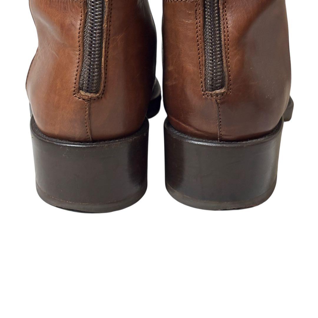 【美品】SARTORE サルトル　バックジップ　ジョッキーブーツ　23.5