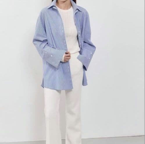 YONFA✨double button over shirt