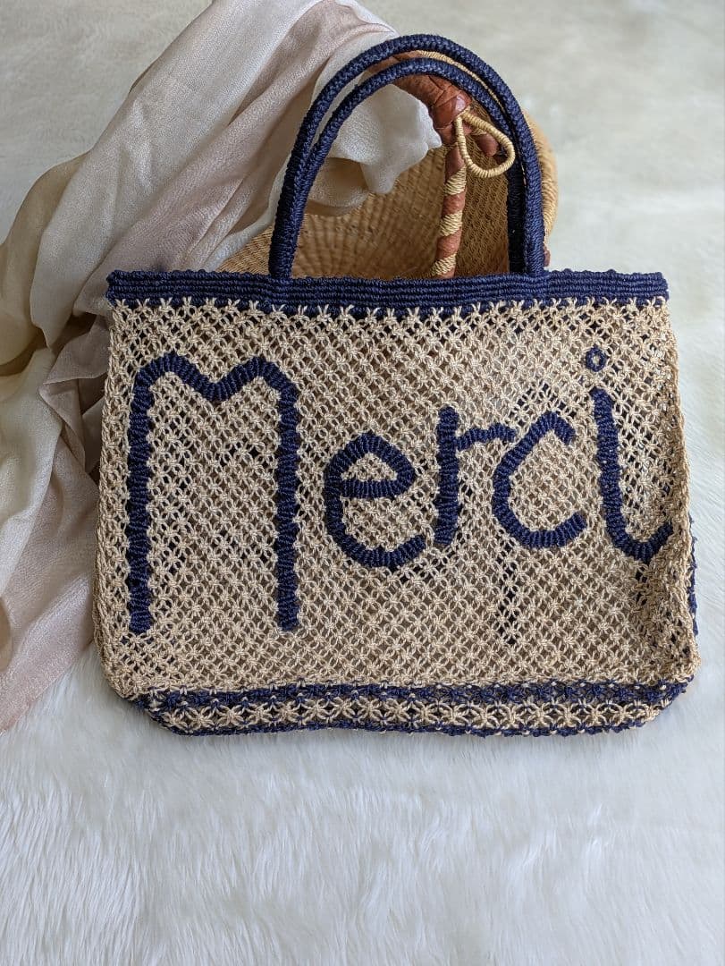 ♡the Jacksons♡　人気商品　 メッセージ刺繍 かごバッグ