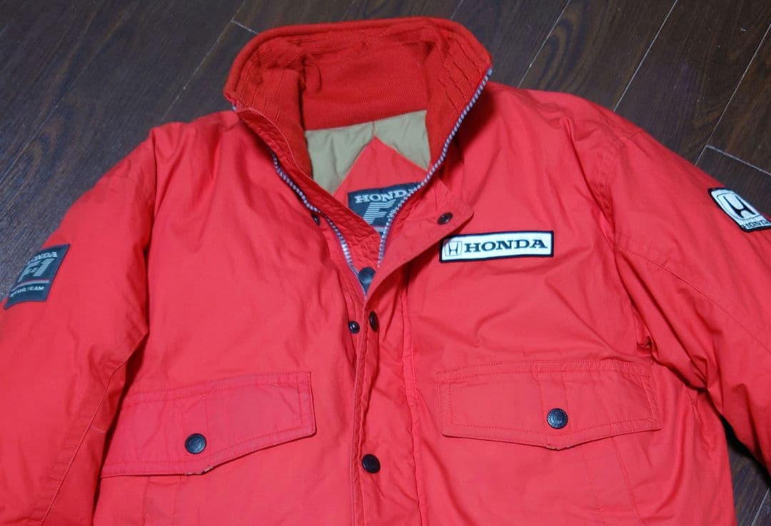 HONDA F1 RACING TEAM ダウンジャケット レッド