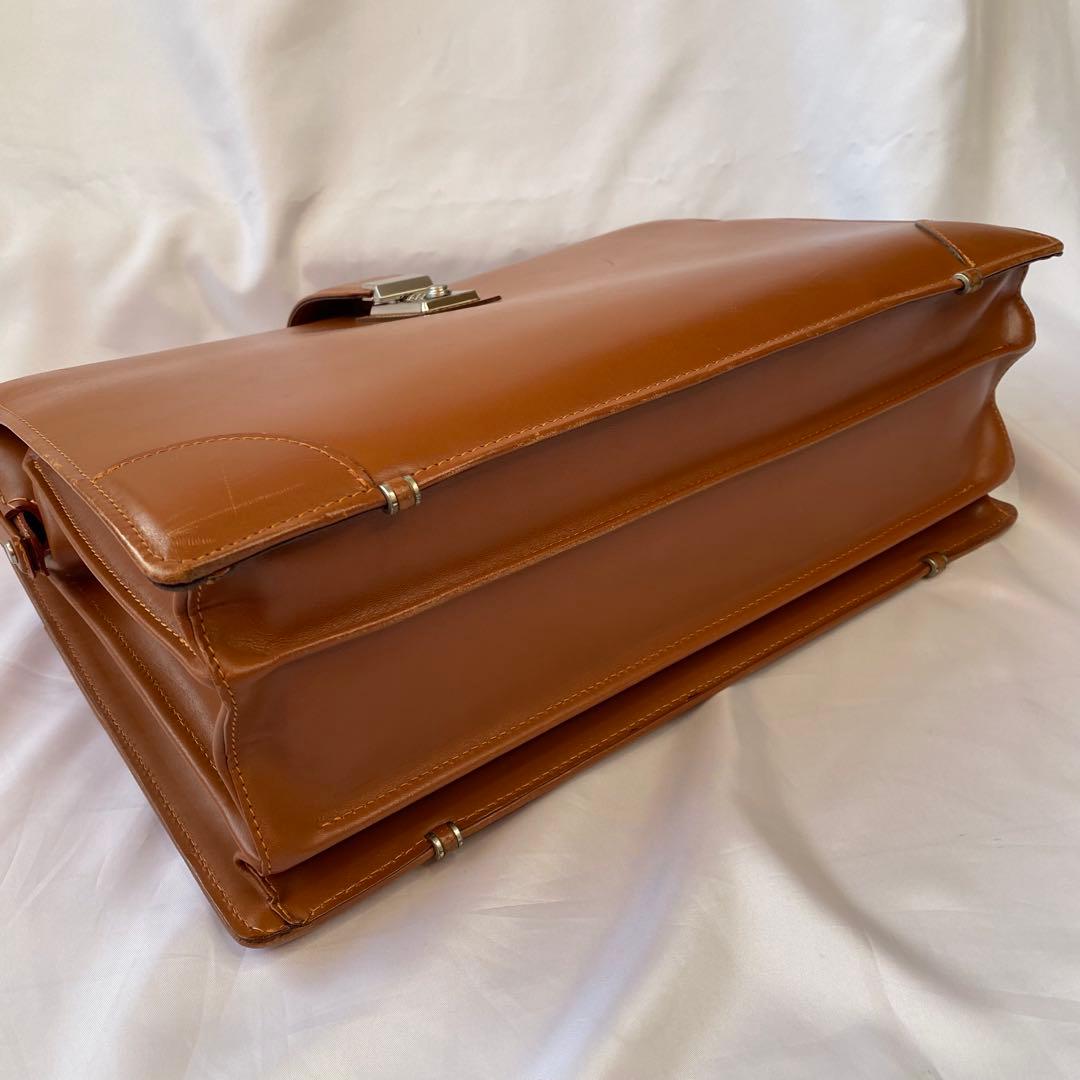 ダレスバッグ ダイヤルロック キャメル 日本製