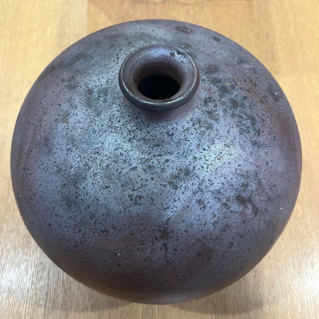 丹波窯変 佐藤玄 作 花瓶 花入 花器 陶芸家作品 茶室 インテリア
