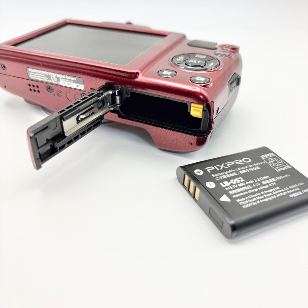 美品　Kodak コダック　PIXPRO fz152 レッド デジタルカメラ