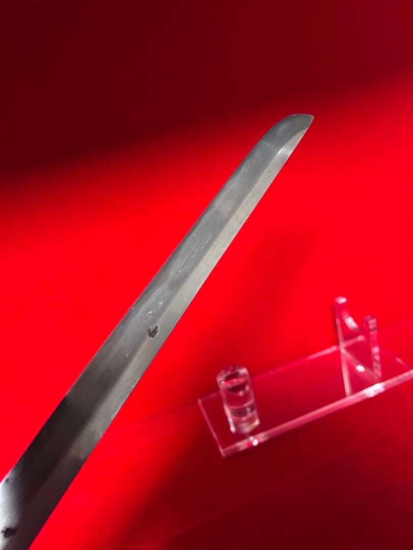 01560 包丁　マグロ包丁　玉鋼　手研ぐ　刃文有り　地肌有り　中古品