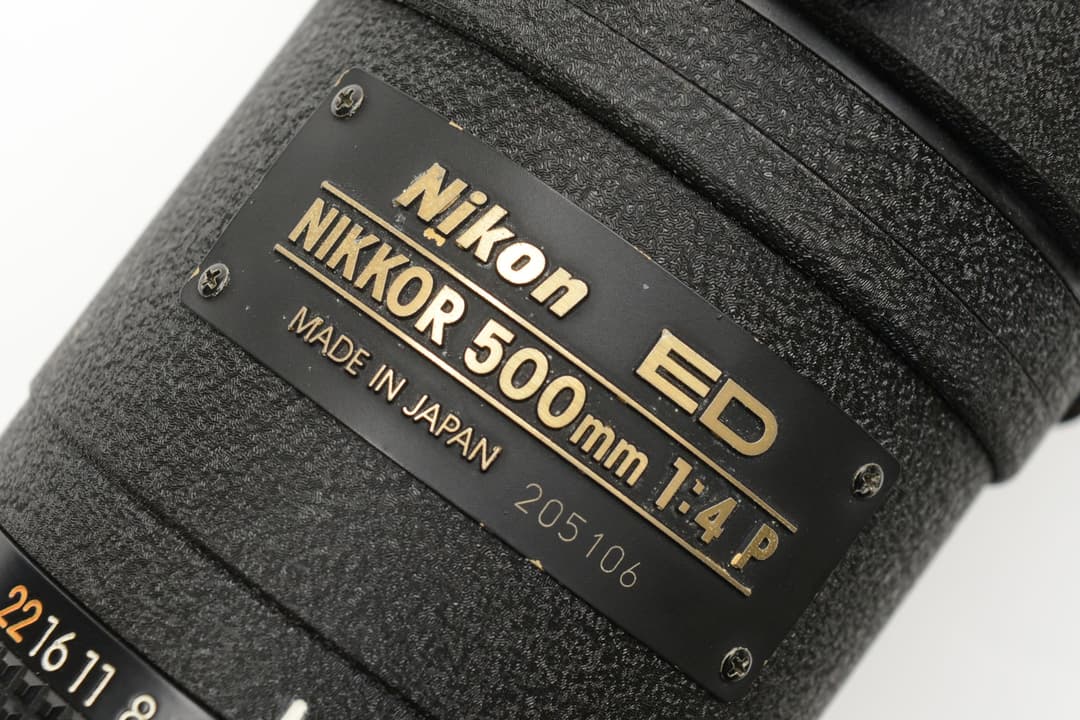 【良品】Nikon NIKKOR 500mm F4 P 超望遠