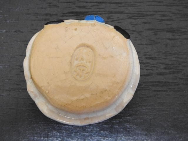 三浦竹泉　寿星香合　共箱　MA１５９