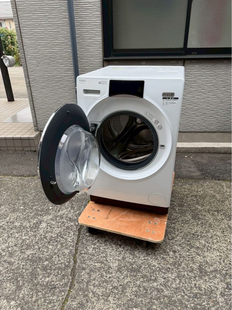 【美品】AQUAアクアドラム式洗濯乾燥機 2023年製 AQW-SD12P-L