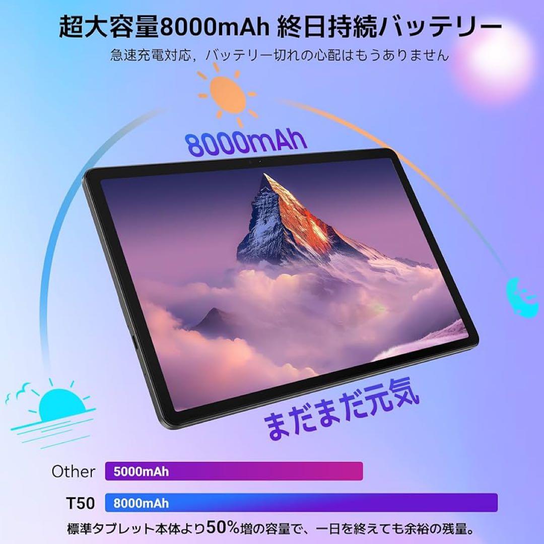 Tabwee T50 アンドロイドタブレット Wi-Fiモデル　顔認識