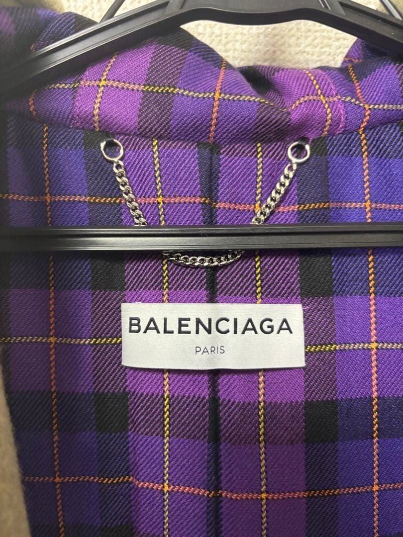 イタリア製 BALENCIAGA ダッフルコート カシミヤ85%シルク14%