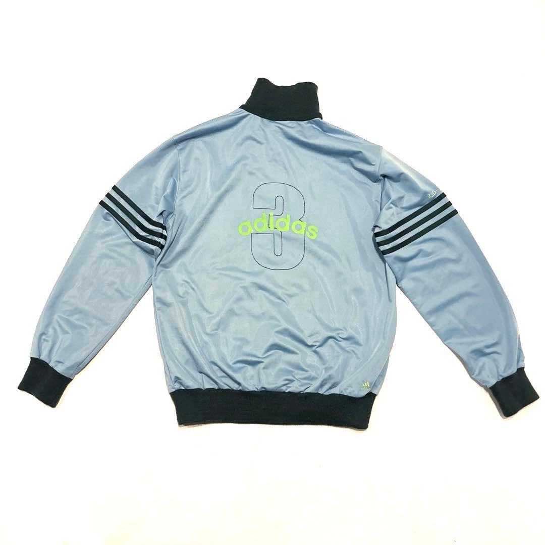 adidas アディダス トラックジャケット ジャージ Y2K 水色 緑色 L