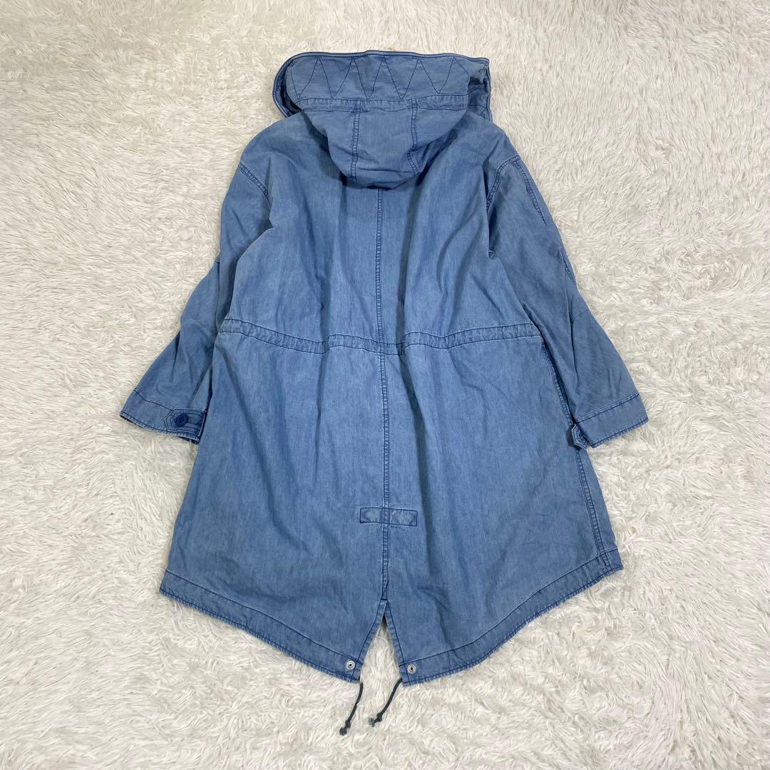 フレッドペリー　デニム　モッズコート　フード付き　ワンピース　羽織り