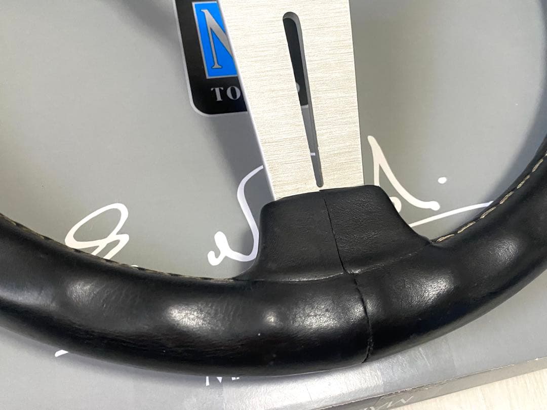 NARDI レザーステアリング33Φ 即決大歓迎　ナルディ　小径　 希少 FET