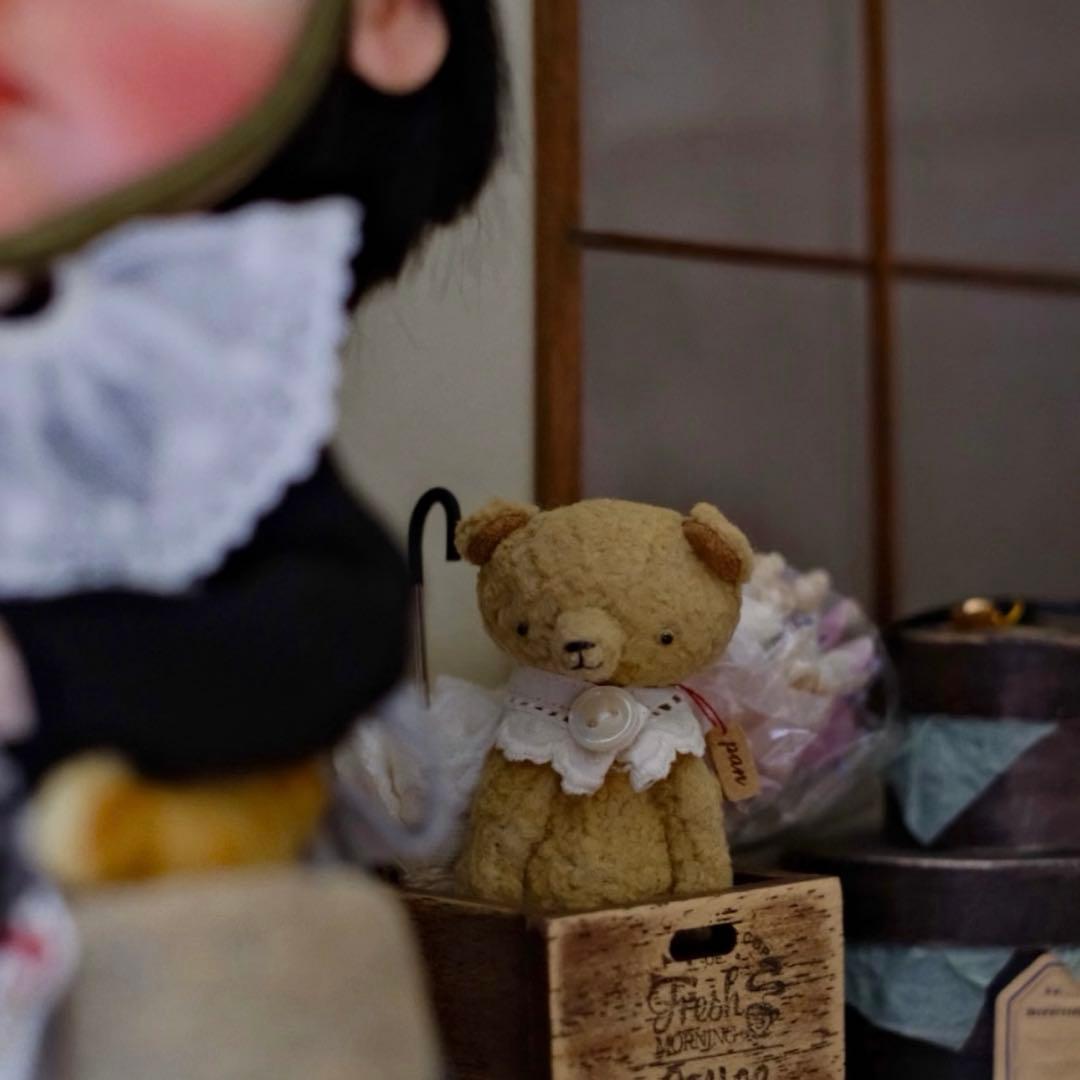 テディベア ミニチュア ハンドメイド 小さなぬいぐるみ 海外作家様