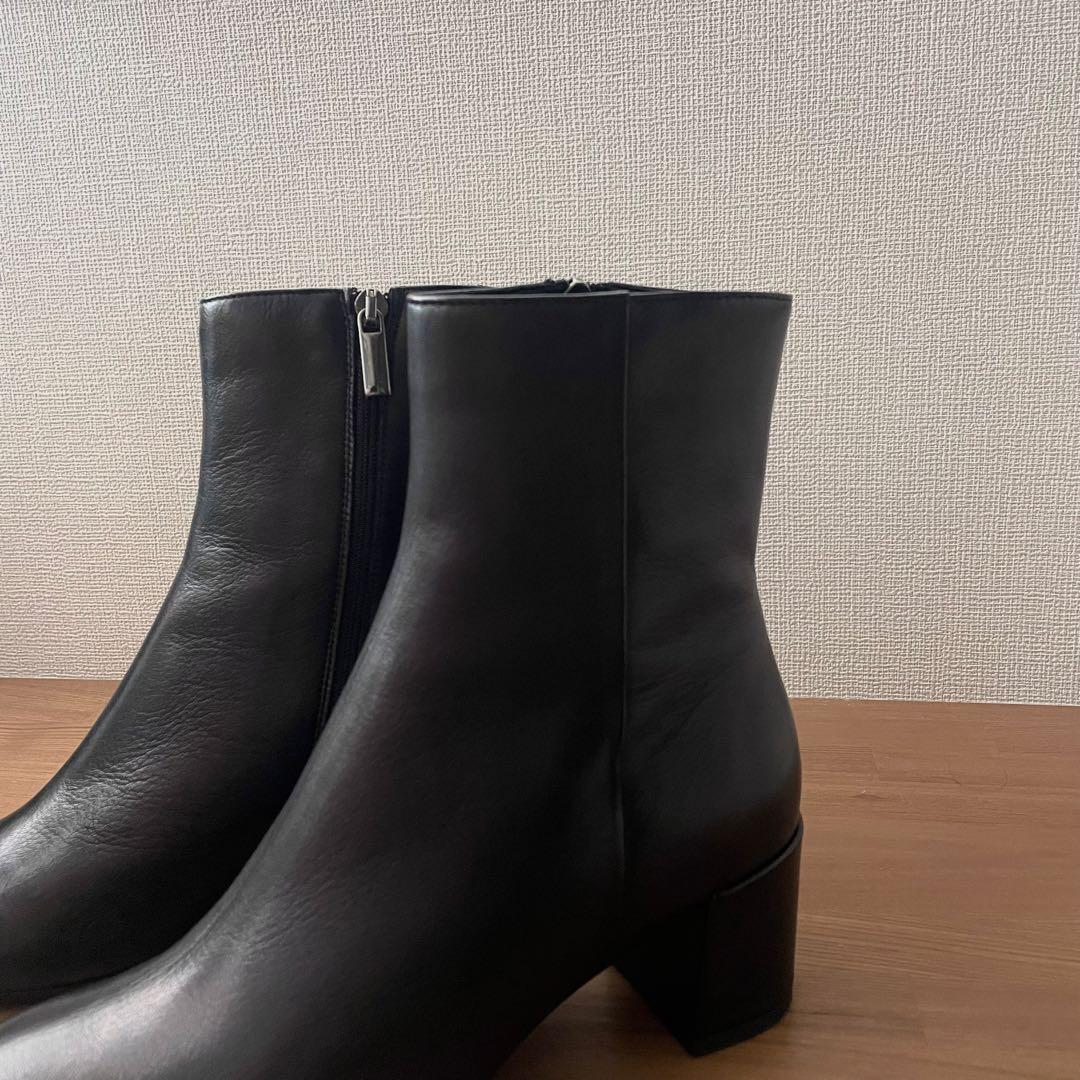 新品！FABIO RUSCONIファビオルスコーニ ショートブーツ38 ブラック