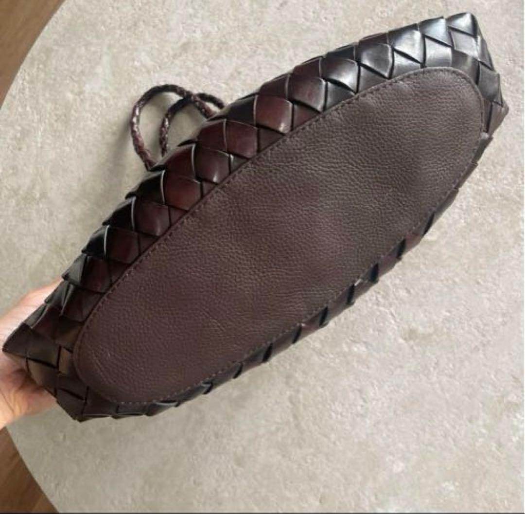 美品　Dragon Diffusion ドラゴン 編み込みレザーバッグ　タン