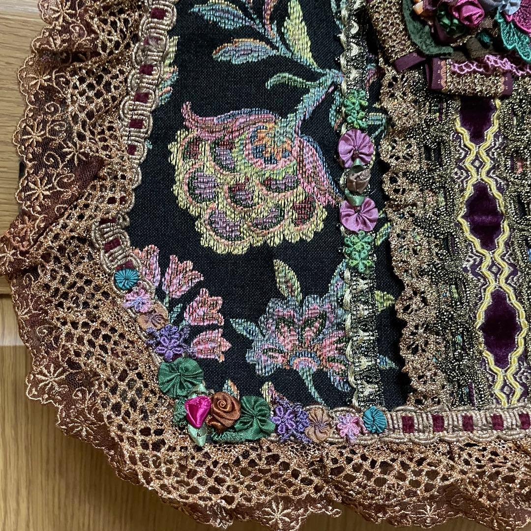 【希少、未使用品】Cimaki ちまき　両面ゴブラン生地使用　　ハンドバック