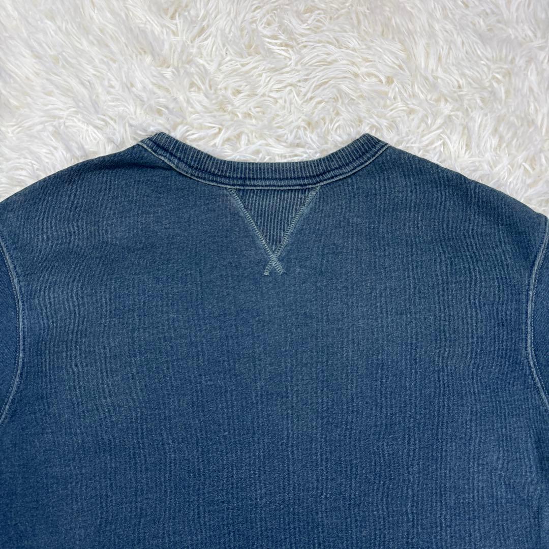 ✨希少・美品✨ダブルアールエル　スウェット　リバースウィーブ　インディゴ染　両Ｖ