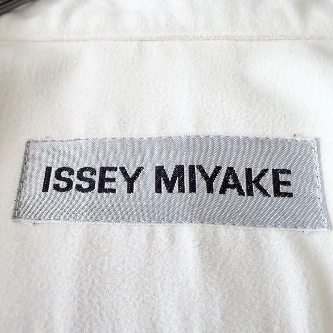 6163 【希少】 イッセイミヤケ プリーツ シャツジャケット クリーム 1
