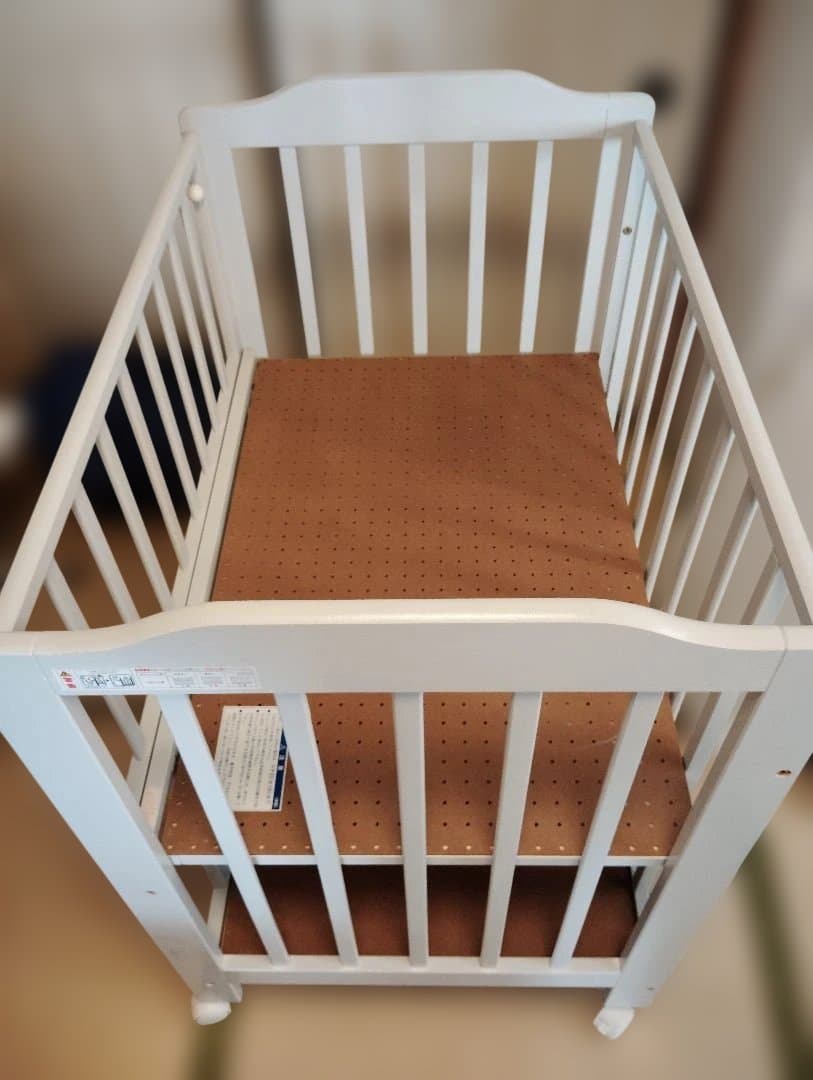 カトージ KATOJI ベビーベッド　ミニタチベッド　グレー