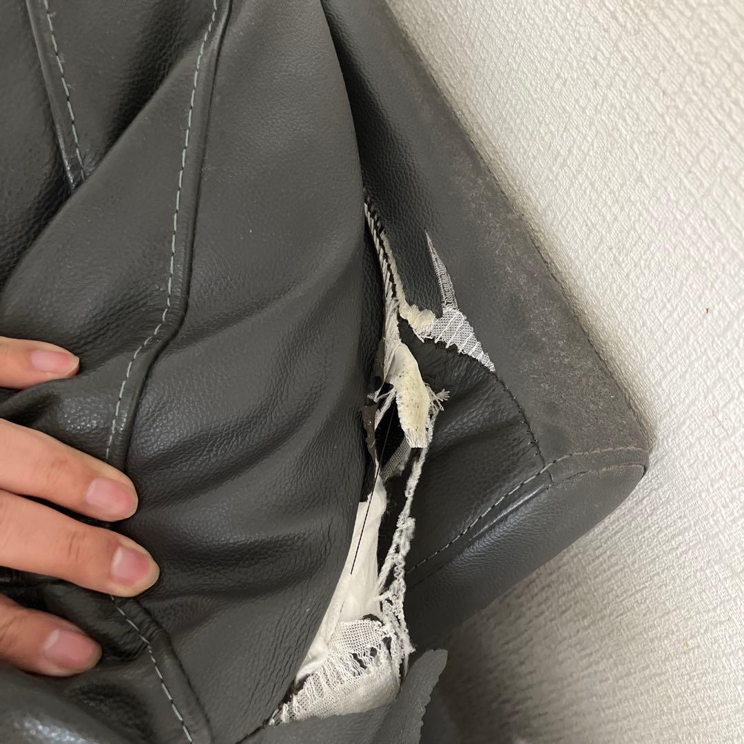 ニトリ　本革　コーナーソファ　ジャンク