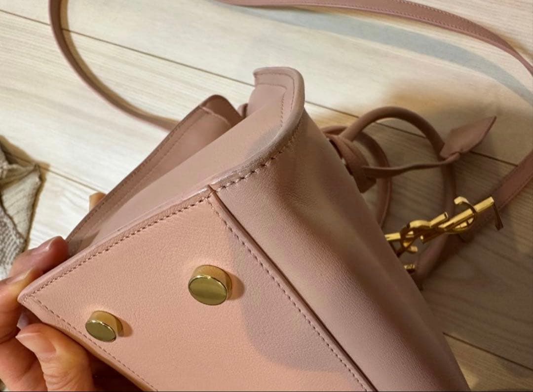 ⭐︎ＢＭ⭐︎状態良好⭐︎YSL ピンク レザー 2wayハンドバッグ