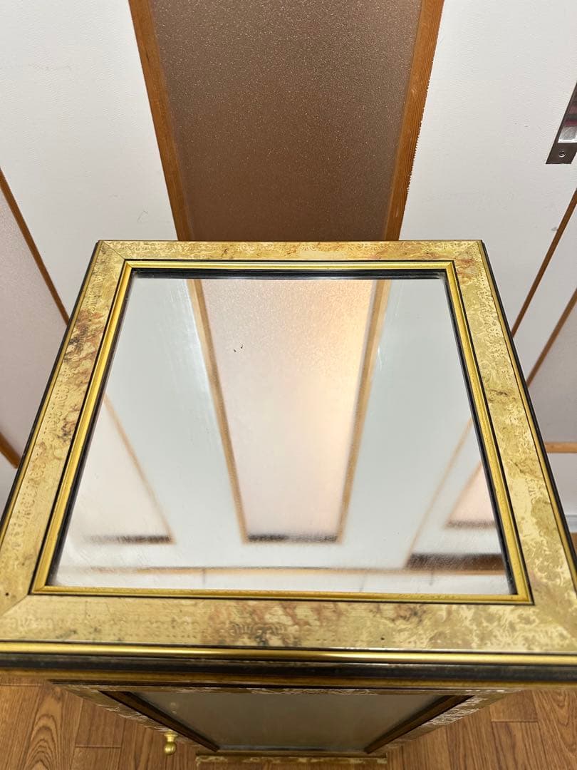 イタリア家具 ガラスショーケース 飾り棚 アンティーク ビンテージ ヴィンテージ