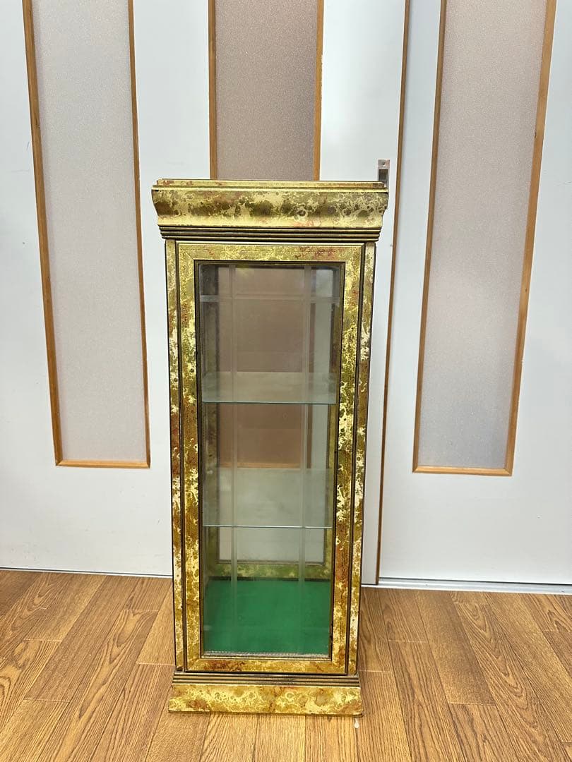 イタリア家具 ガラスショーケース 飾り棚 アンティーク ビンテージ ヴィンテージ