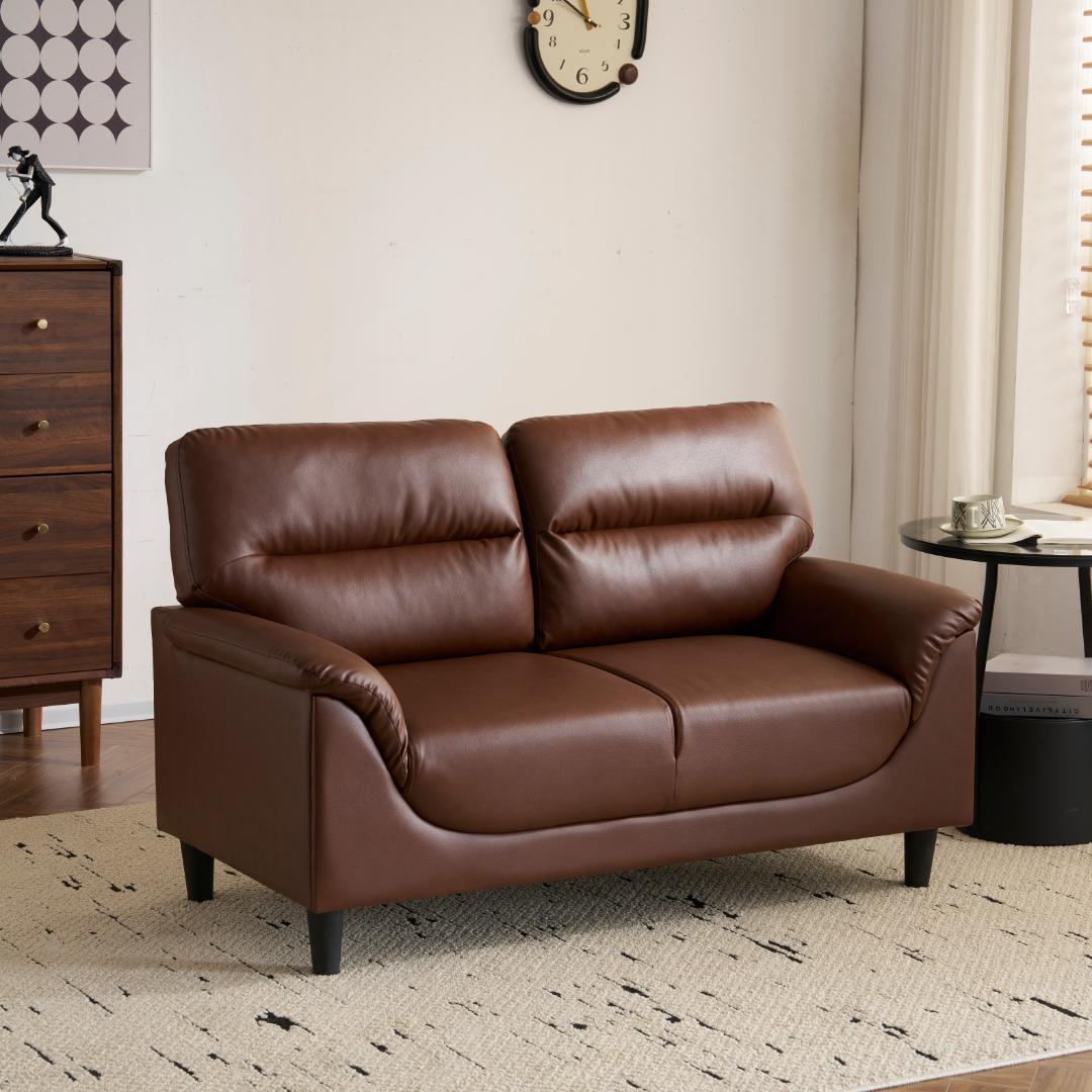 ソファ 二人掛け カウチ PUレザー モダン シンプル ソファー2P おしゃれ