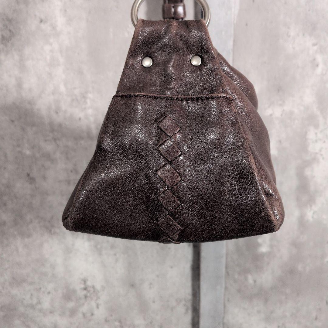 【old】 BOTTEGA VENETA 本皮イントレチャート ハンドバッグ