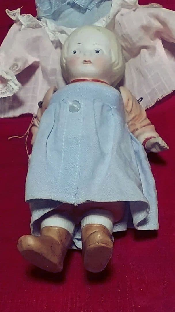 Hertwig❀アンティークビスクドール　大きめ20cm♪ミニベア付