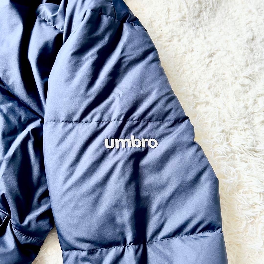 【未使用級】UMBRO アンブロ ダウン ロング　ベンチコート Ｏサイズ　濃紺